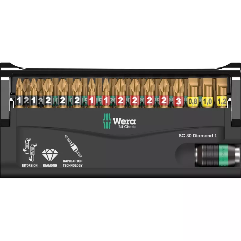 Wera BC 30 Diamond 1 punte per cacciavite 30 pz.