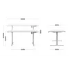 Scrivania elettrica MA-Leader 7.6 bianco