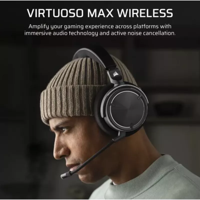Cuffie Virtuoso Max Wireless Carbon