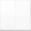Placca a parete/copriinterruttore Jung AS102WW, plastica, senza viti, 1 modulo