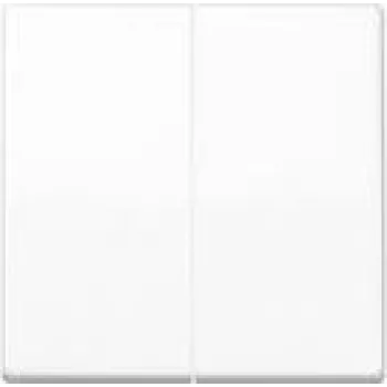 Placca a parete/copriinterruttore Jung AS102WW, plastica, senza viti, 1 modulo