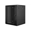Armadio di installazione a parete Lanberg 19'' 15U 600x600mm nero (porta in vetro)