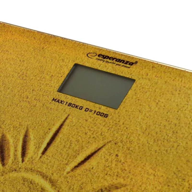 Esperanza EBS006 Bilancia pesapersone Bilancia elettronica pesapersone quadrata beige