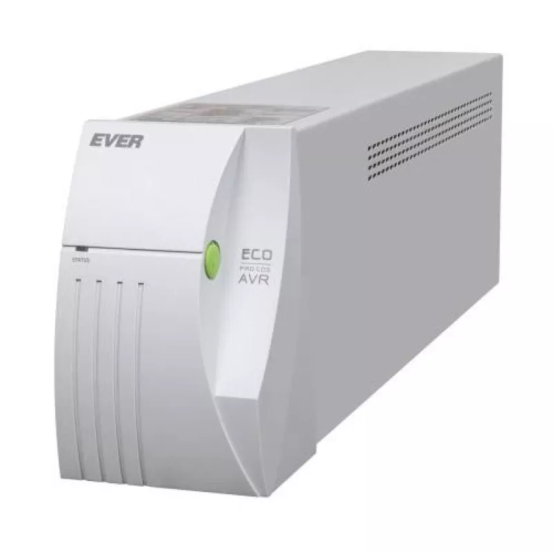 Ever ECO Pro 1200 AVR CDS gruppo di continuità (UPS) line-interactive, 1,2 kVA / 780 W, 2 prese Schuko, tower