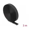 Nastro a velcro DeLOCK 3 m x 20 mm nero nylon