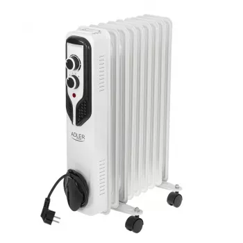 Adler | Radiatore a olio | AD 7816 | Radiatore a olio | 2000 W | Numero di livelli di potenza 3 | Adatto per ambienti fino a m2 | bianco