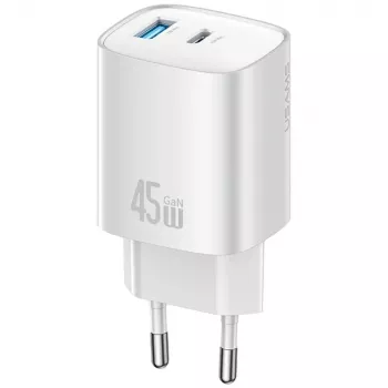 Caricabatterie T66 45W GaN CC290 USB-A + USB-C