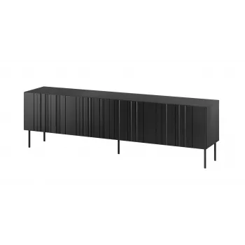 Mobile RTV Cama ISLA 200x40x60 nero opaco