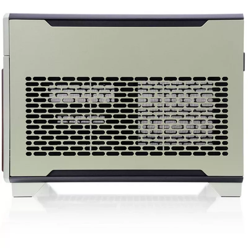 Case mini THERMALTAKE TR100 WS verde matcha, design compatto, supporto per mini-ITX/microATX