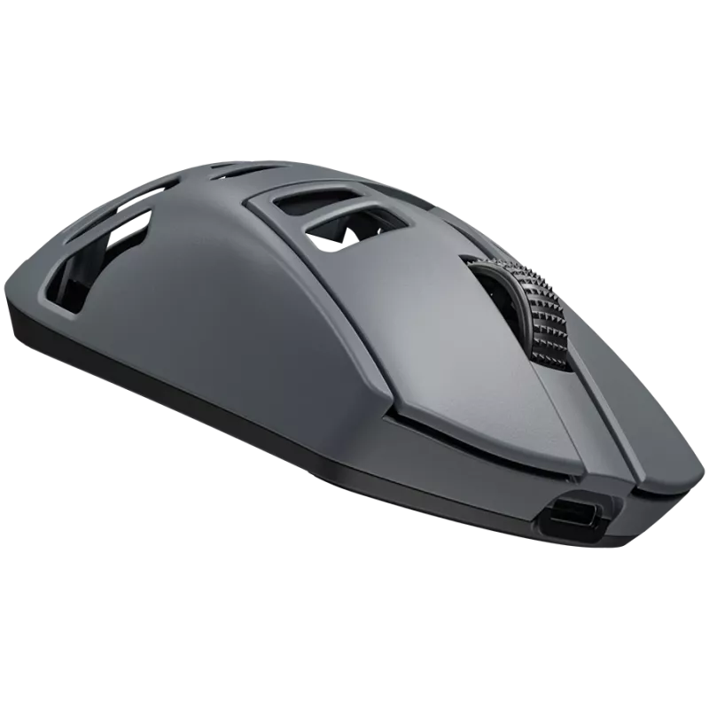 LORGAR MSE90W, mouse gaming wireless Elite in lega di magnesio, grigio scuro