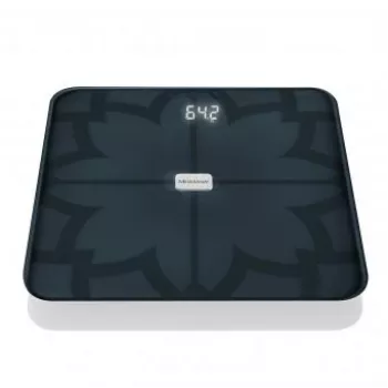 Medisana BS 450 bilancia pesapersone con analisi corporea, max 180kg, nero, Bluetooth, sensori ITO (40510)