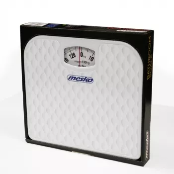Bilancia meccanica Mesko MS 8160 – portata massima 130 kg, precisione 1000 g, bianco