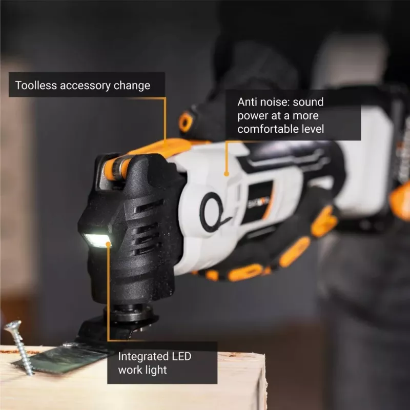 Batavia B.V. | 18V Multitool antivibrazione a batteria - Senza batteria e caricabatterie