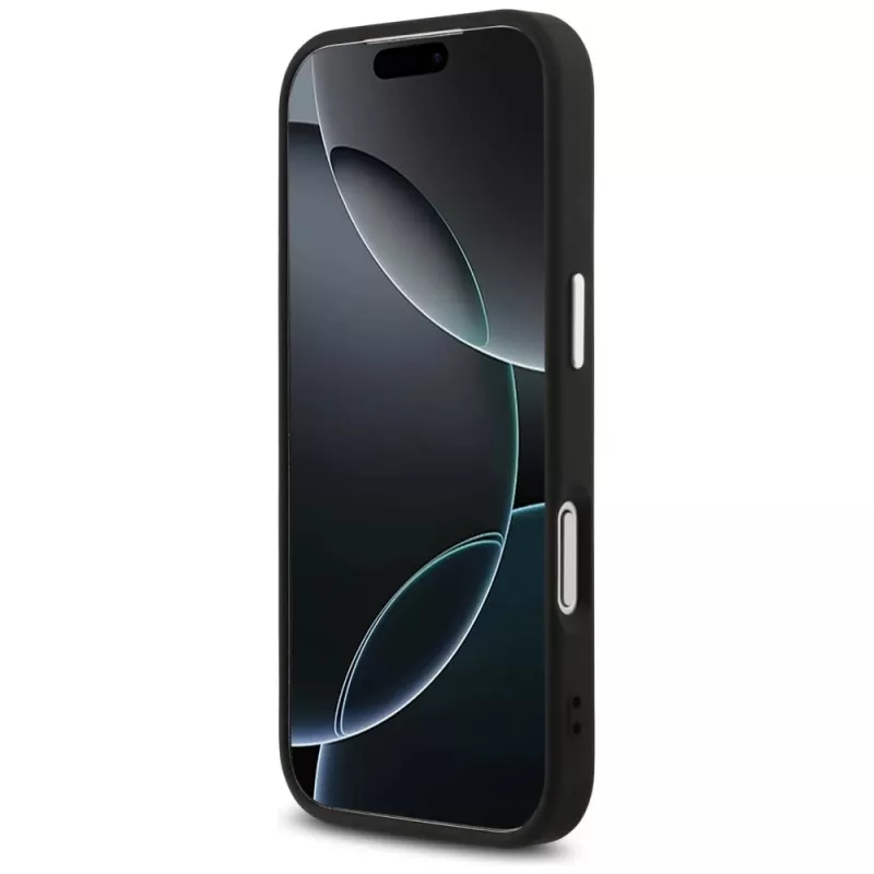 GUESS | Hardcase 4G | Back cover | iPhone 17 Pro Max | Apple | pelle ecologica/PC/plastica/TPU | nero
