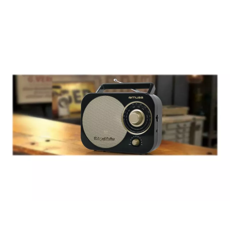 Muse | M-055RB | Ingresso AUX | nero/oro | Radio portatile