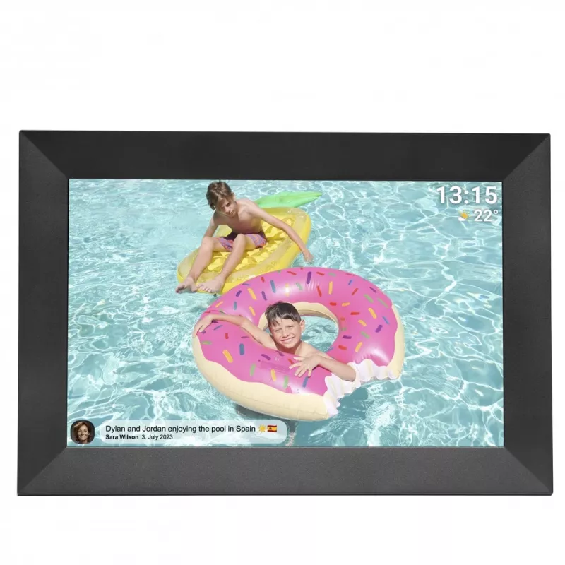 Denver PFF-1024BMK2 cornice digitale nero 25,6 cm (10,1 inch) touchscreen Wi-Fi