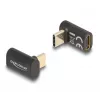 Adattatore DeLOCK USB 40 Gbps USB Type-C PD 3.0 100 W maschio su femmina angolato 8K 60 Hz