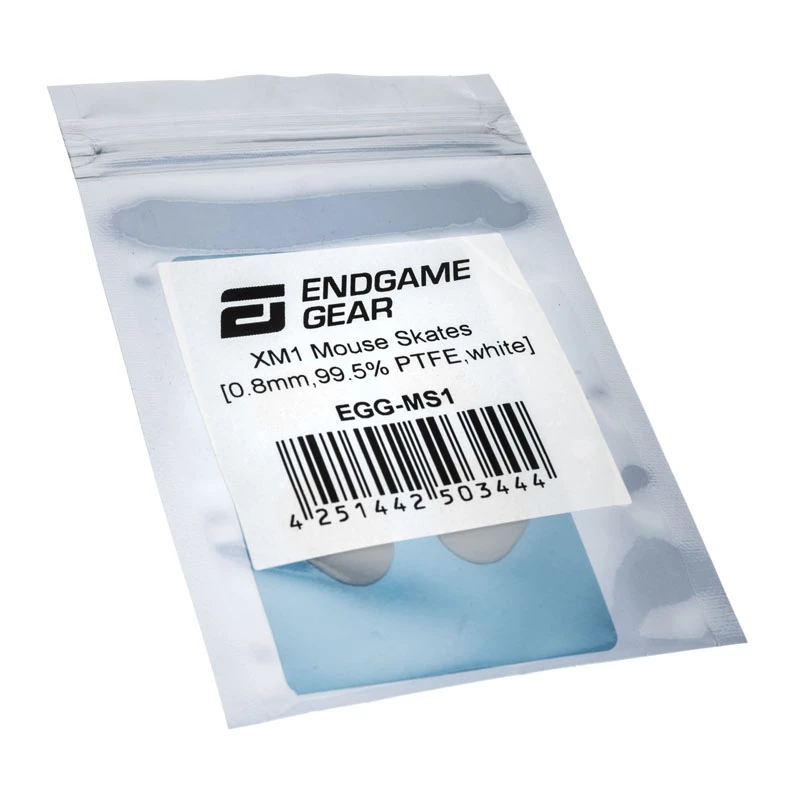 Piedini per mouse Endgame Gear XM1, 99,5 % PTFE, bianco — set singolo