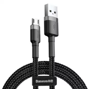 Cavo Micro-USB Baseus Cafule 2,4A 1 m (grigio/nero)