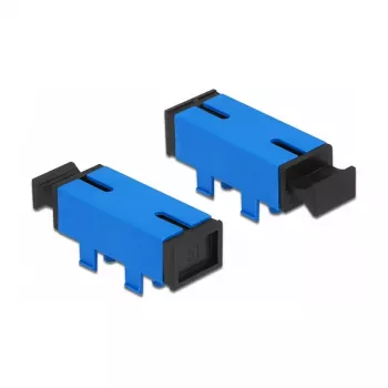 Accoppiatore in fibra ottica per PCB SC Simplex femmina su SC Simplex femmina single-mode blu