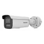Hikvision Pro Series 4MP AcuSense telecamera di rete bullet varifocale motorizzata con luce strobo e avviso acustico