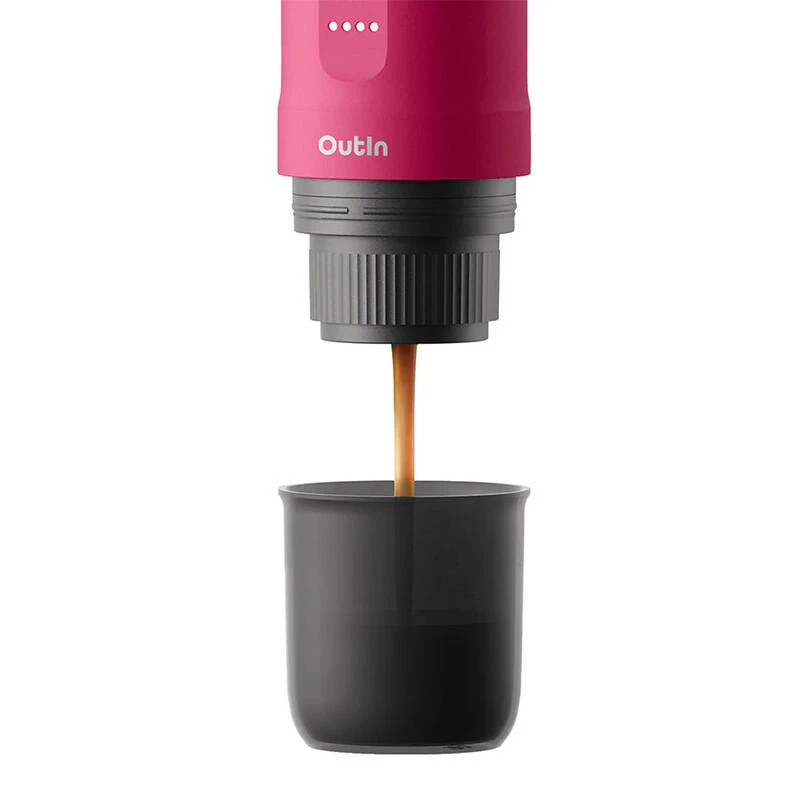 OutIn Nano macchina per espresso portatile, Crimson Red