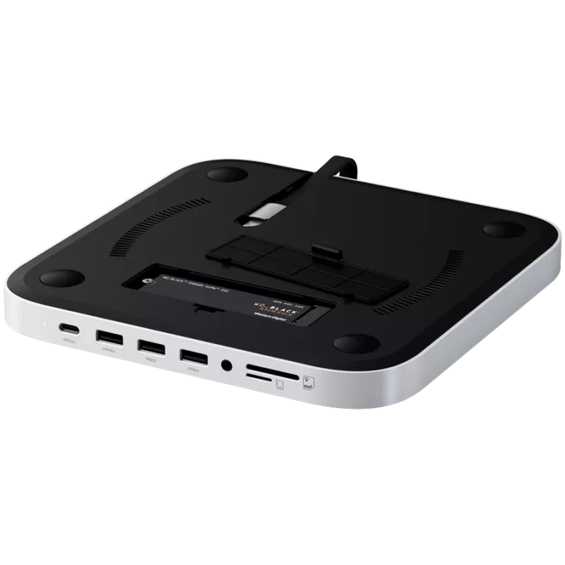 Dock per laptop Satechi ST-GMMSHS con filo USB 3.2 Gen 2 Type-C bianco