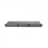 Patch panel 1U LANBERG PPS6-1024-B, 24 porte Cat6, metallo, nero, 442×114,5×44,5 mm