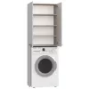 Mobile contenitore da bagno Top e Shop POLA DD BIEL – a parete, struttura bianca, 4 ripiani
