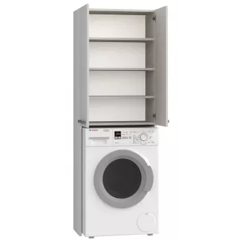Mobile contenitore da bagno Top e Shop POLA DD BIEL – a parete, struttura bianca, 4 ripiani