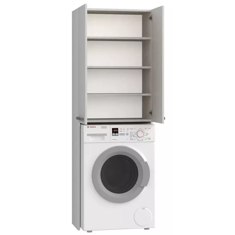 Mobile contenitore da bagno Top e Shop POLA DD BIEL – a parete, struttura bianca, 4 ripiani