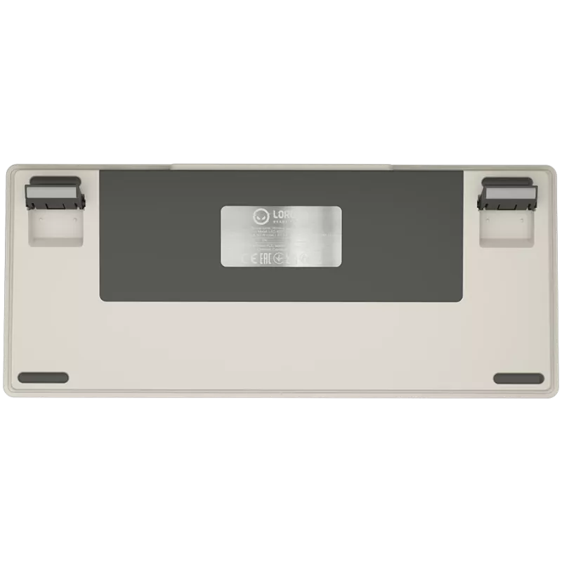 LORGAR KBP7075W, tastiera gaming meccanica 75% wireless Pro, beige, layout EN