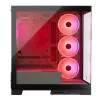 Case per PC MODECOM Volcano SPACE APEX ARGB Midi Tower, vetro temperato, USB-C, supporta ATX/microATX/Mini-ITX, GPU fino a 430 mm, dissipatore CPU fino a 180 mm