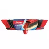Scopa per interni VILEDA 151221 con testa in gomma, setole morbide/dure, rossa, larghezza confezione 340 mm
