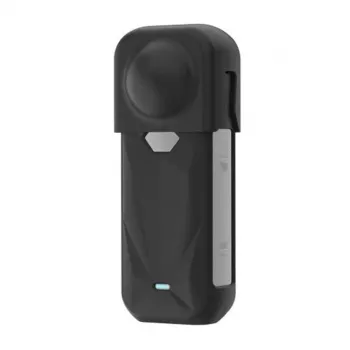 Custodia protettiva in silicone PULUZ con copriobiettivo per Insta360 X5 (nero)