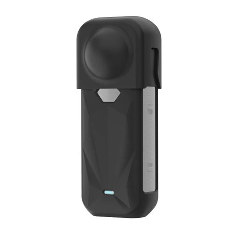 Custodia protettiva in silicone PULUZ con copriobiettivo per Insta360 X5 (nero)