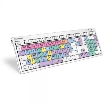 Tastiera Logickeyboard LKB-FCPX10-CWMU-UK Office USB QWERTY UK-inglese multicolore