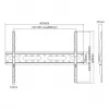 Sbox PLB-2546F-2 supporto TV fisso da parete, 37-80 pollici, fino a 45 kg, VESA 600x400