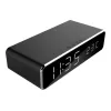 Sveglia digitale GEMBIRD DAC-WPC-01 con display LCD, cassa in alluminio nero, alimentazione a rete