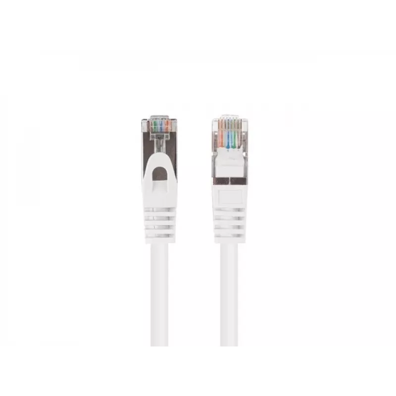 Lanberg PCF6-20CC-0025-W Cavo patch Cat.6 FTP, 0,25 m, Bianco, confezione da 10