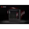 Savio Noctis Glass RGB Cube case per PC, ATX/Micro-ATX/Mini-ITX, frontale in vetro temperato, ventole RGB, nero