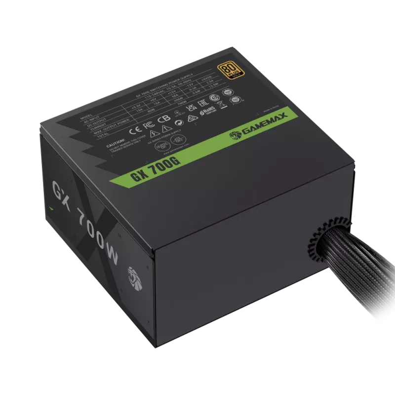 Alimentatore Gamemax, 80 PLUS, Gold | GX 700G | 700 W | non modulare