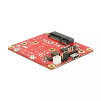 Adattatore mSATA interno DELOCK 62648 con interfaccia host Micro-USB, 6 Gbit/s, 65×56×12 mm