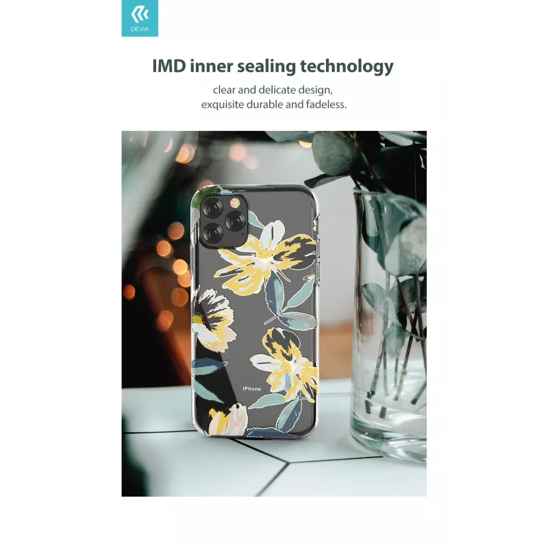 Custodia protettiva Devia per iPhone 11 Pro Max, giallo