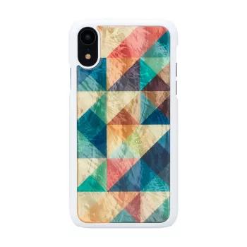 Custodia per smartphone iKins per iPhone XR — Mosaic nero custodia protettiva