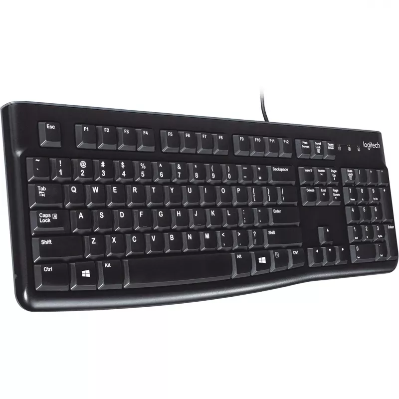 Logitech K120 tastiera USB QWERTY spagnola nera (920-002499)