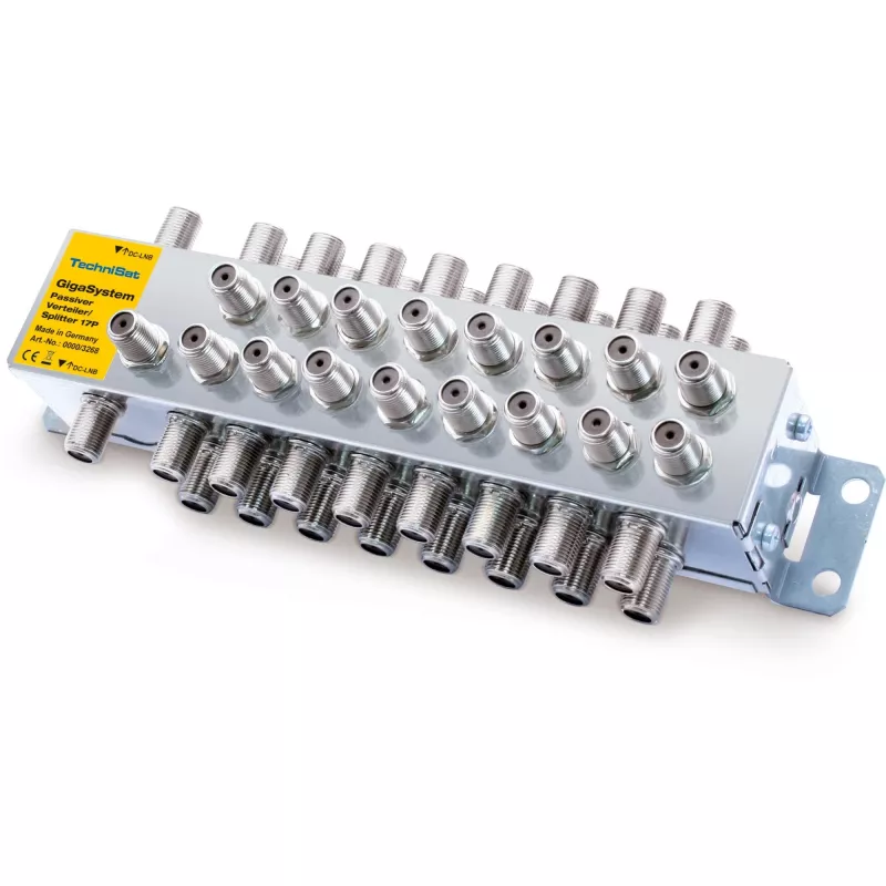 Distributore passivo TECHNISAT 17/P argento – splitter di segnale passivo per distribuzione TV/SAT