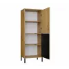 KAMARO 2DK stretto/GŁ rovere ARTISAN VETRINA