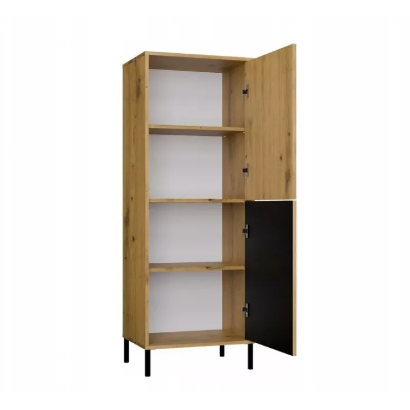 KAMARO 2DK stretto/GŁ rovere ARTISAN VETRINA