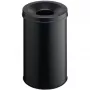 Cestino per rifiuti rotondo acciaio nero Durable 330601